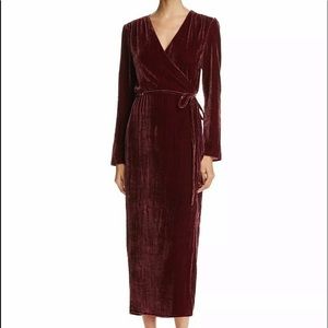 Wayf Velvet wrap dress!